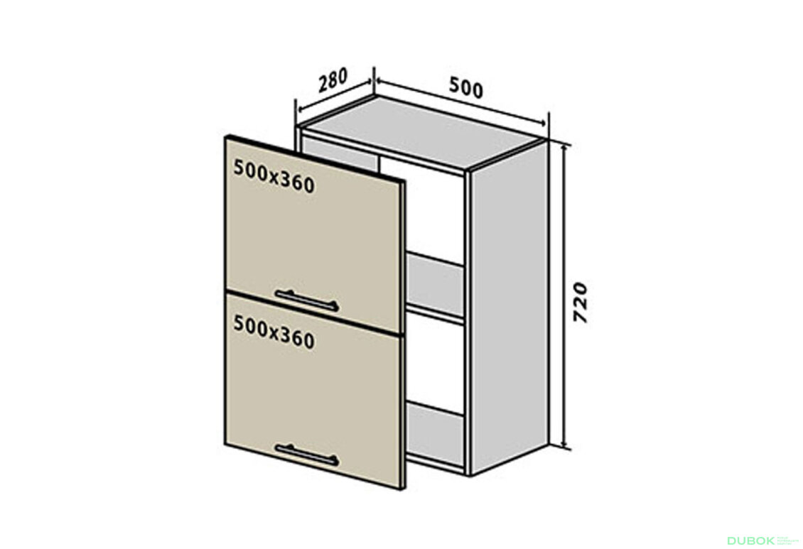 V57 Skříňka 2D 50 Margo / Margo