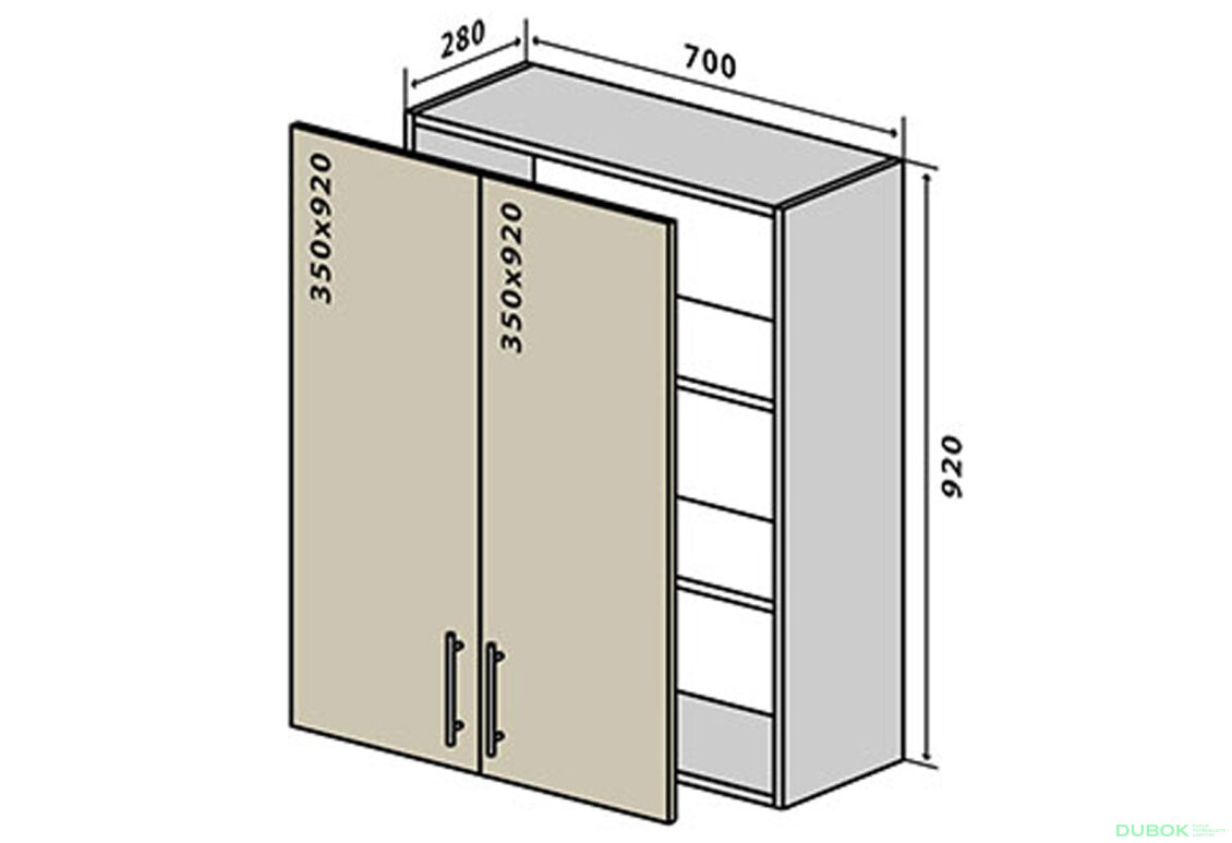 V88 Skříňka 2D 70 Margo / Margo