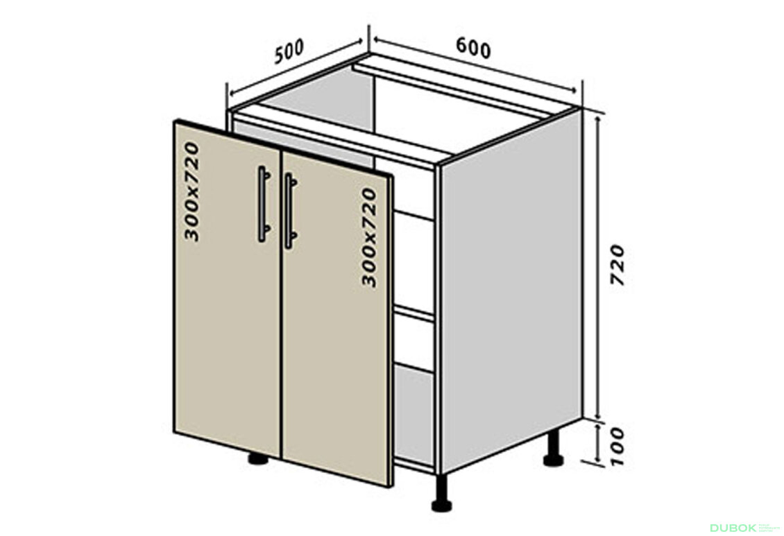 N6 Skříňka 2D 60 Lori Luxe