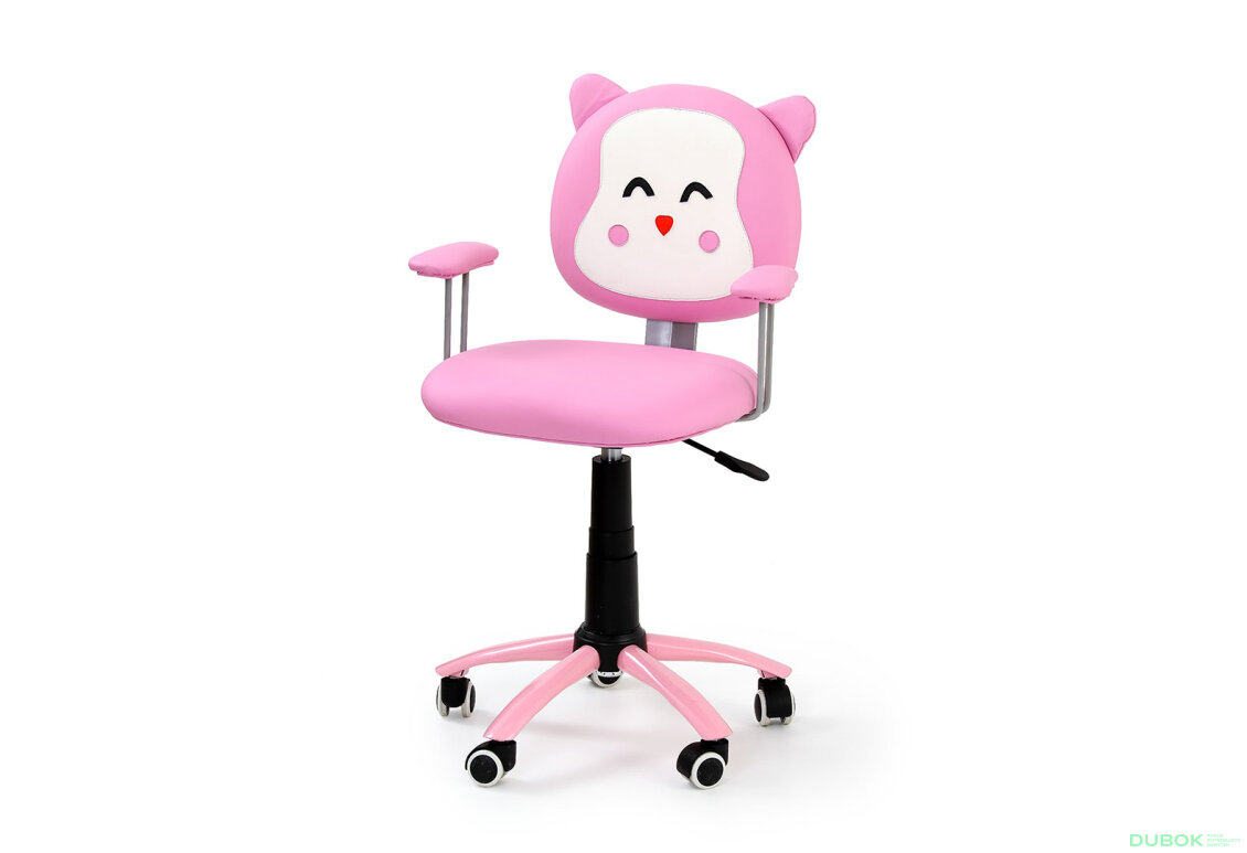 Otočné křeslo Kitty růžový
