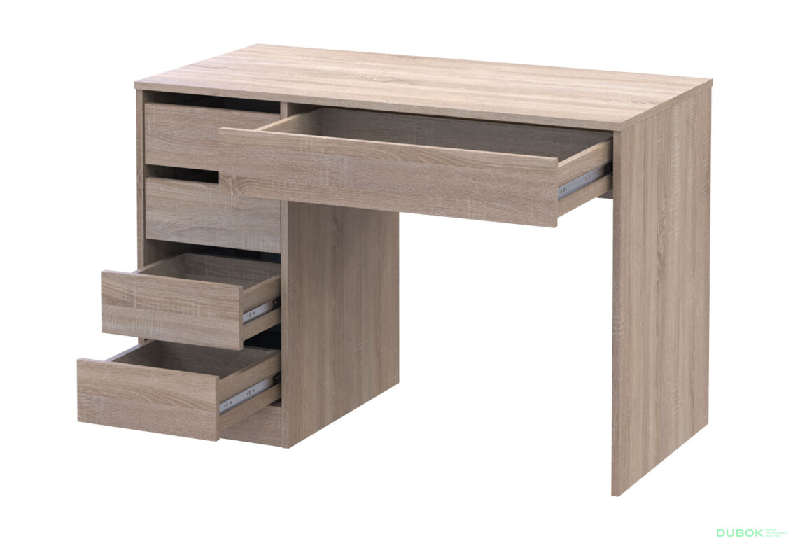 Obrázek 6 - Psací stůl s levou montáží Profi 110 cm dub sonoma