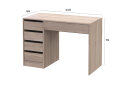 Obrázek 7 - Psací stůl s levou montáží Profi 110 cm dub sonoma