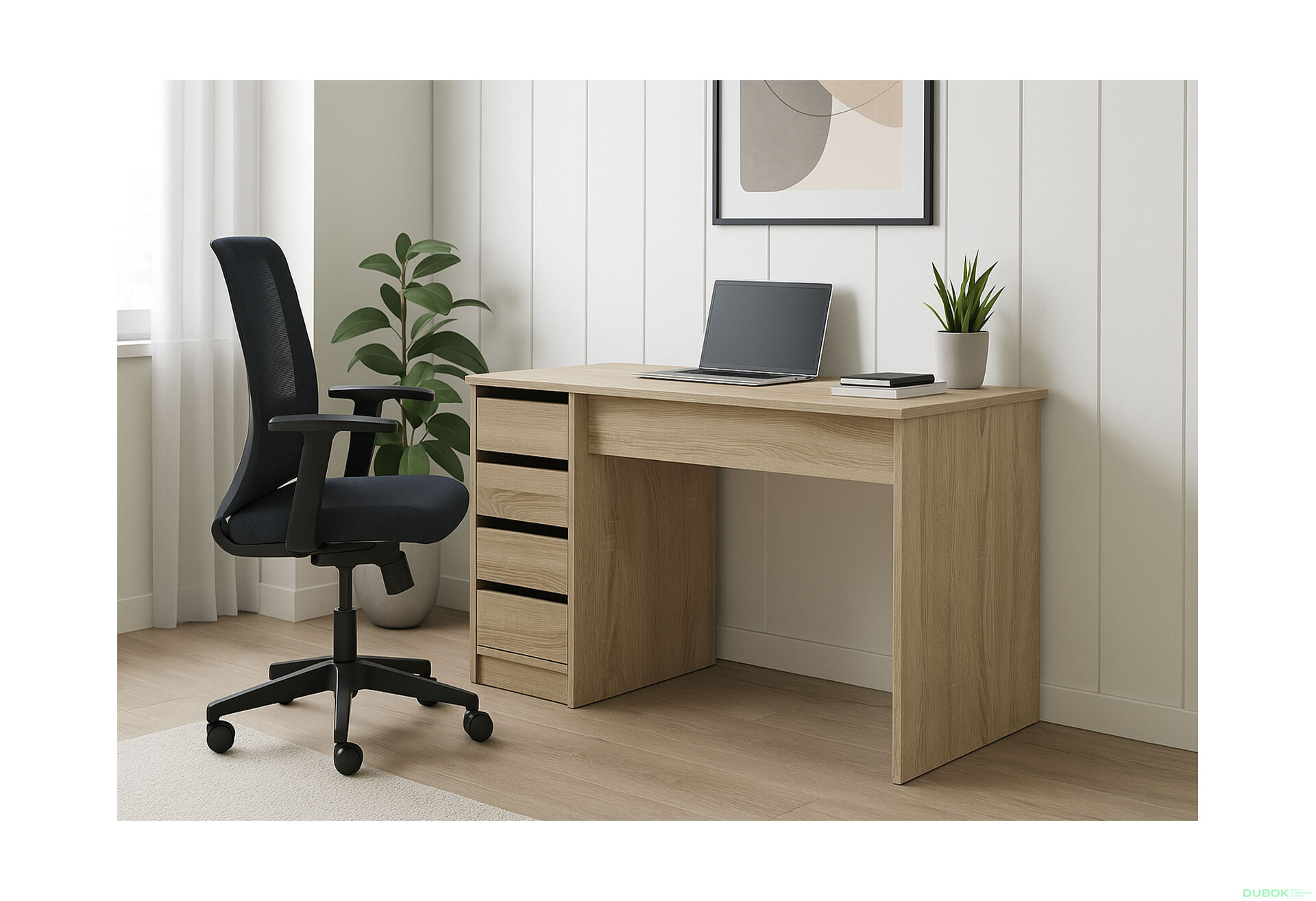 Obrázek 2 - Psací stůl s levou montáží Profi 110 cm dub sonoma