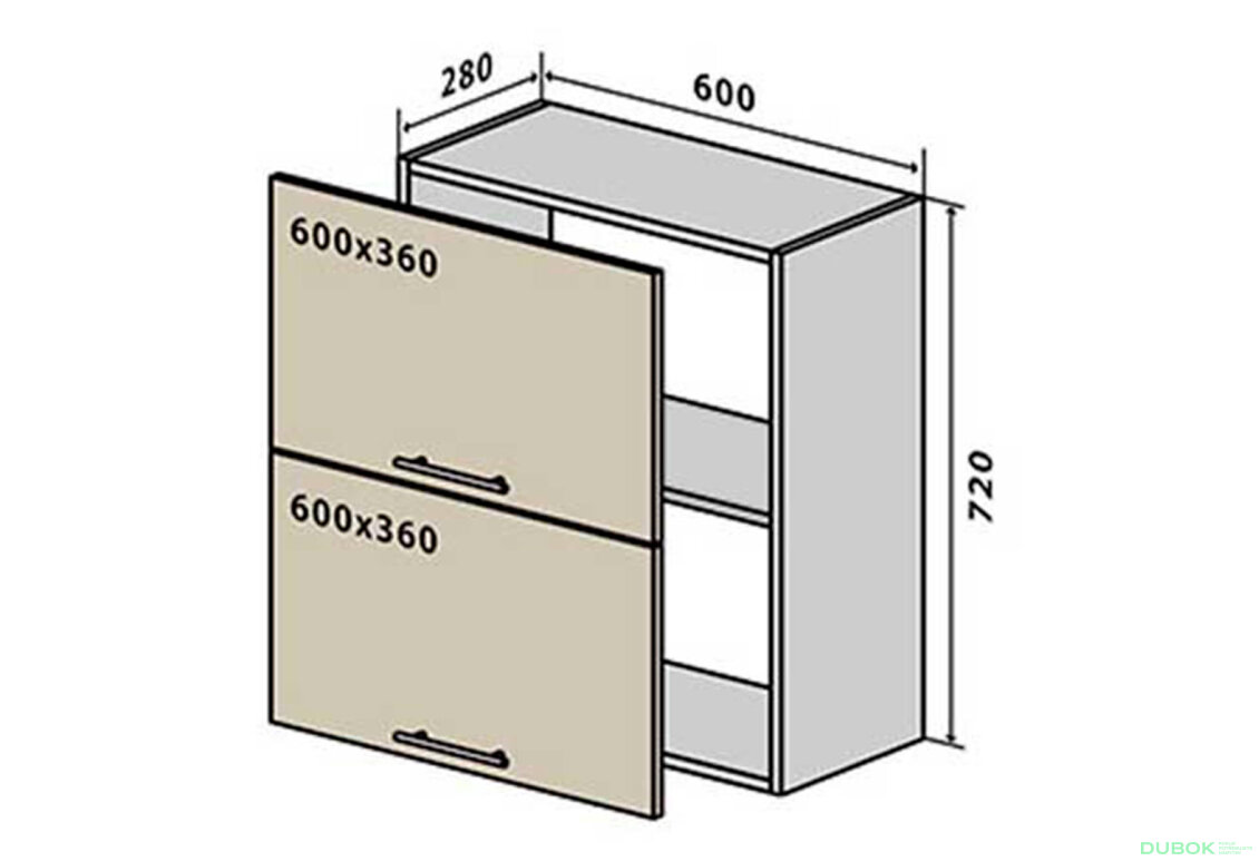 V20 Skříňka 2D 60 Alta Luxe