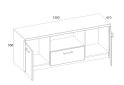 Obrázek 2 - TV stolek 2d1s/135 dub navarra Doorset