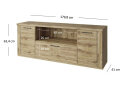 Obrázek 3 - TV stolek 2d1s/180 dub navarra Doorset