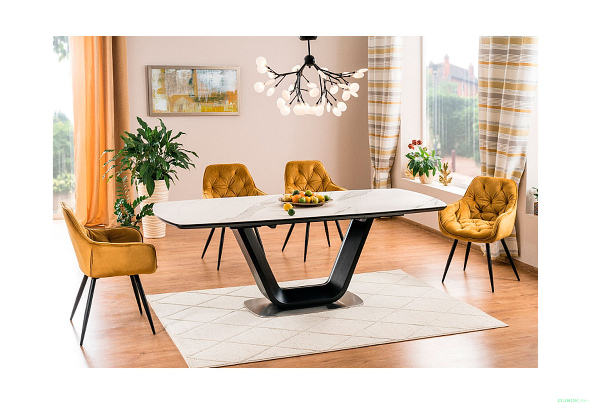 Obrázek 6 - Židle Cherry Velvet kari Bluvel 68, matná černá kov