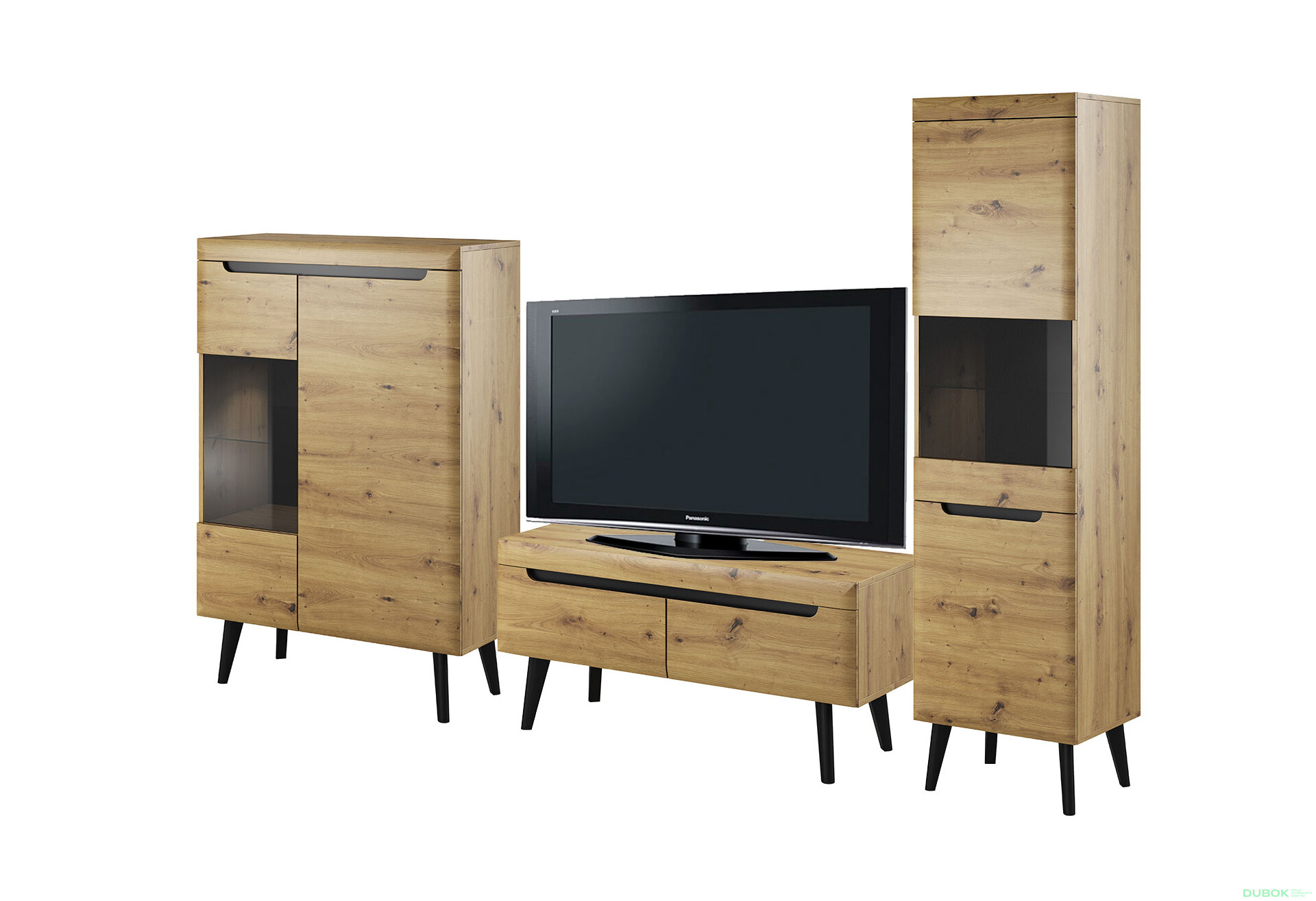 Obrázek 1 - Obývací sestava 2.5 m Nordi dub artisan
