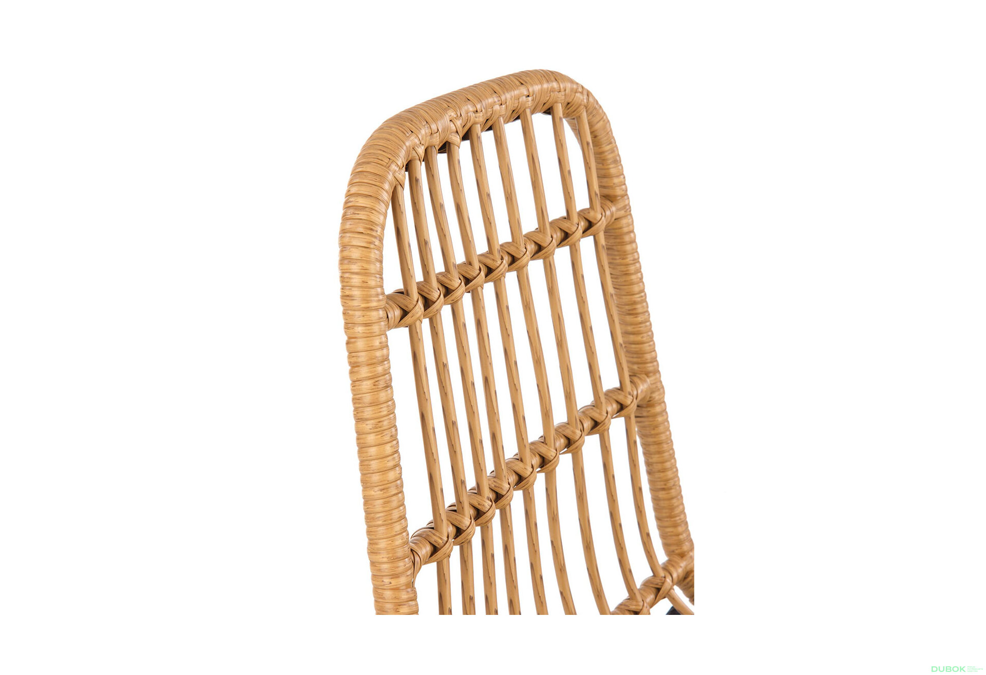 Obrázek 11 - Židle K401 černý kov / ratan, látka černý