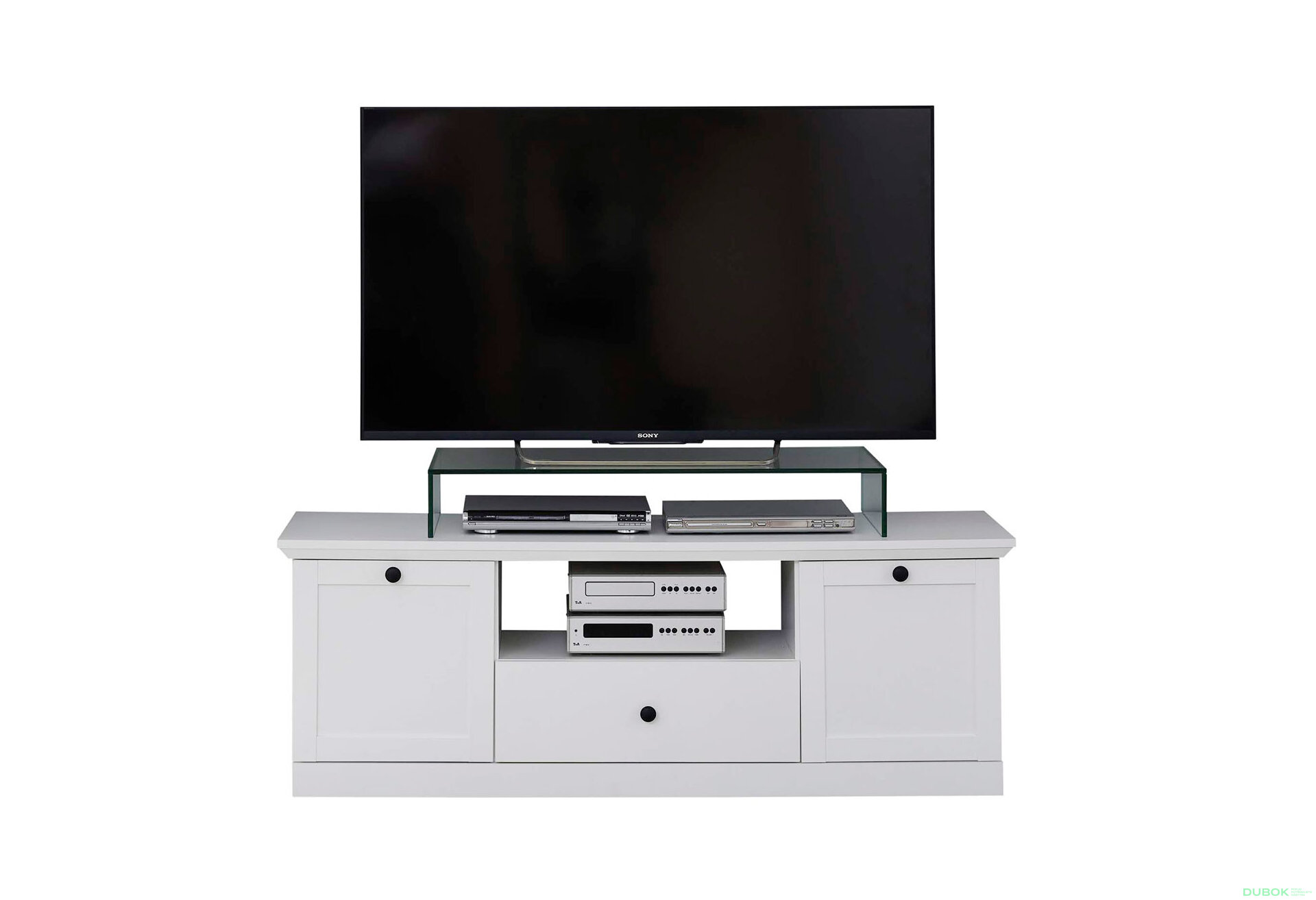 Obrázek 2 - TV stolek 2d1s/140 bílý Brandson Vystavený kus