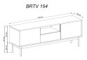 Obrázek 2 - TV stolek BRTV154 jackson hickory / grafit Basic