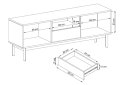 Obrázek 3 - TV stolek BRTV154 jackson hickory / grafit Basic
