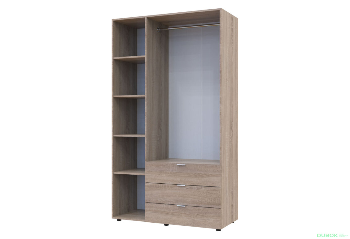 Obrázek 4 - Skříň třídveřová Gelar 116.2 cm Dub sonoma