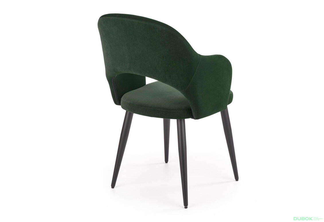 Obrázek 5 - Židle K364 černý kov / tmavě zelený