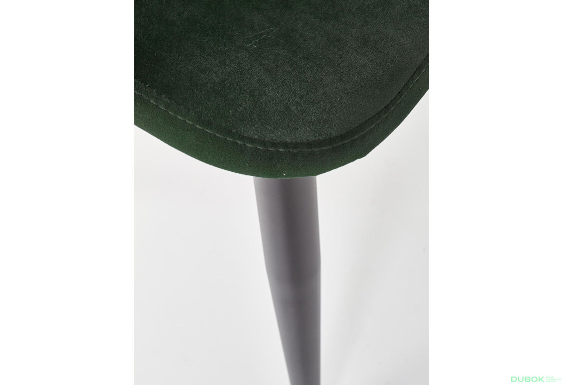 Obrázek 11 - Židle K364 černý kov / tmavě zelený