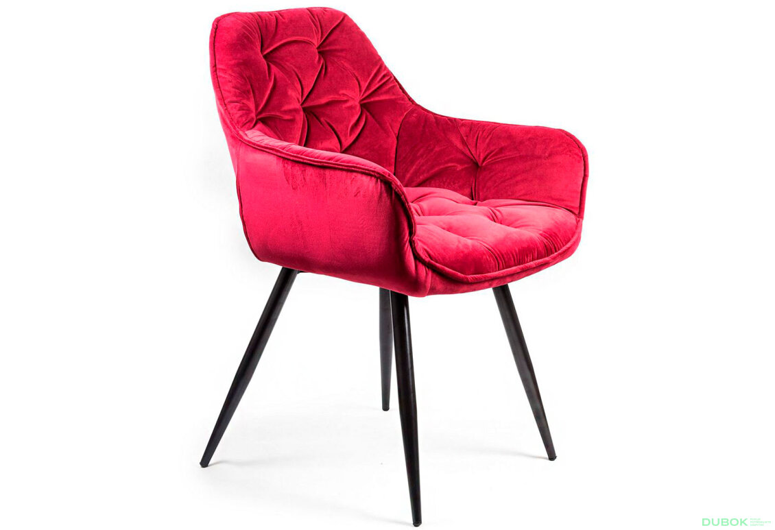 Obrázek 4 - Židle Cherry Velvet kaštanový Bluvel 59, matná černá kov
