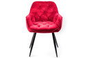 Obrázek 2 - Židle Cherry Velvet kaštanový Bluvel 59, matná černá kov