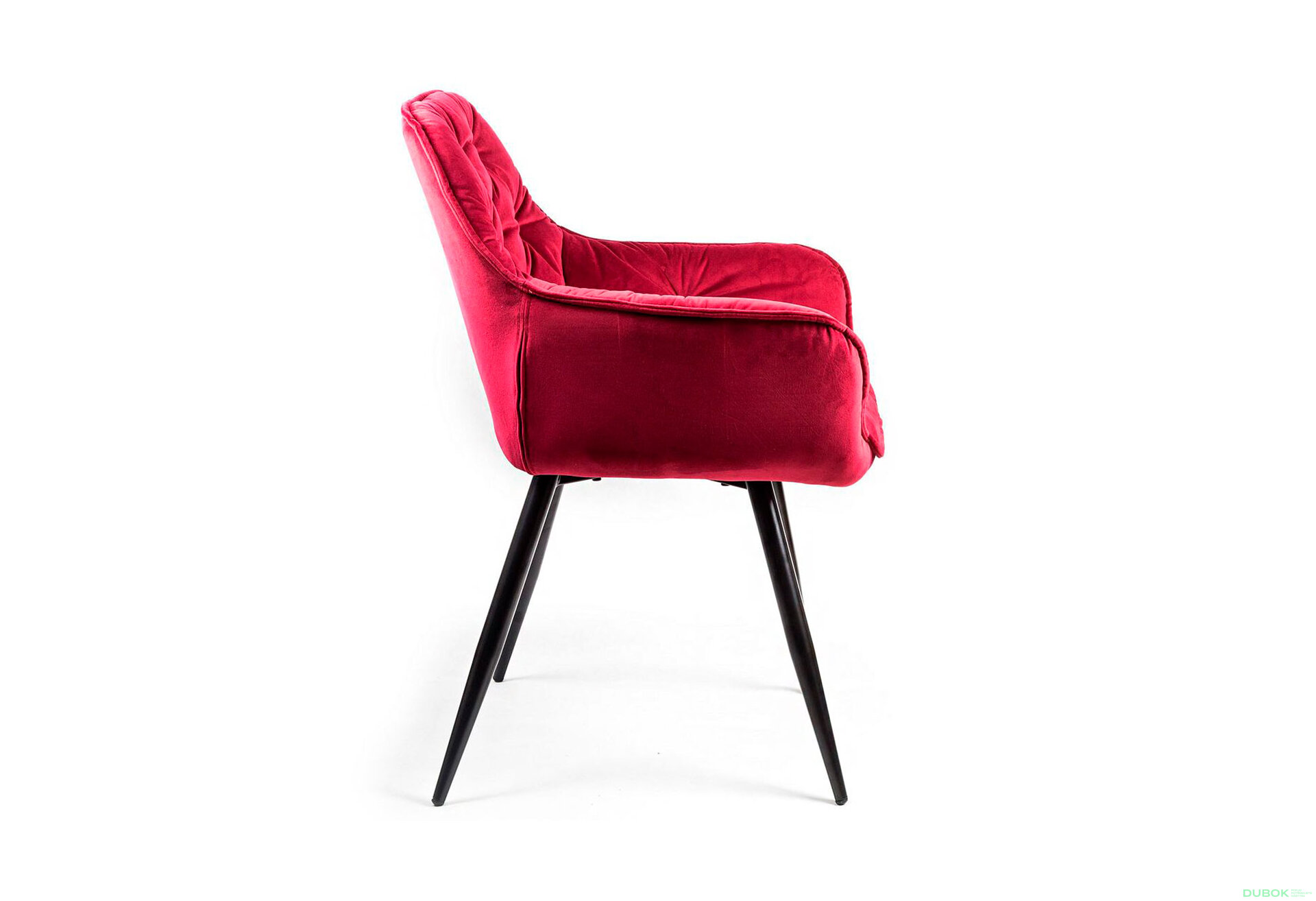 Obrázek 5 - Židle Cherry Velvet kaštanový Bluvel 59, matná černá kov