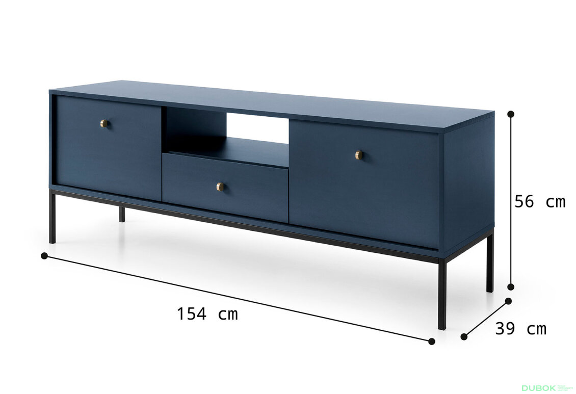 Obrázek 10 - TV stolek MRTV154 Mono granat