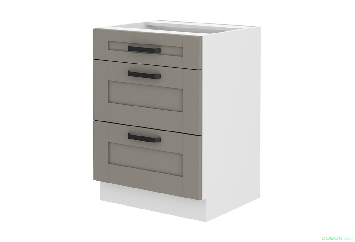 Obrázek 4426 - Kuchyňská sestava 2.6 m Luna bílý / clay grey