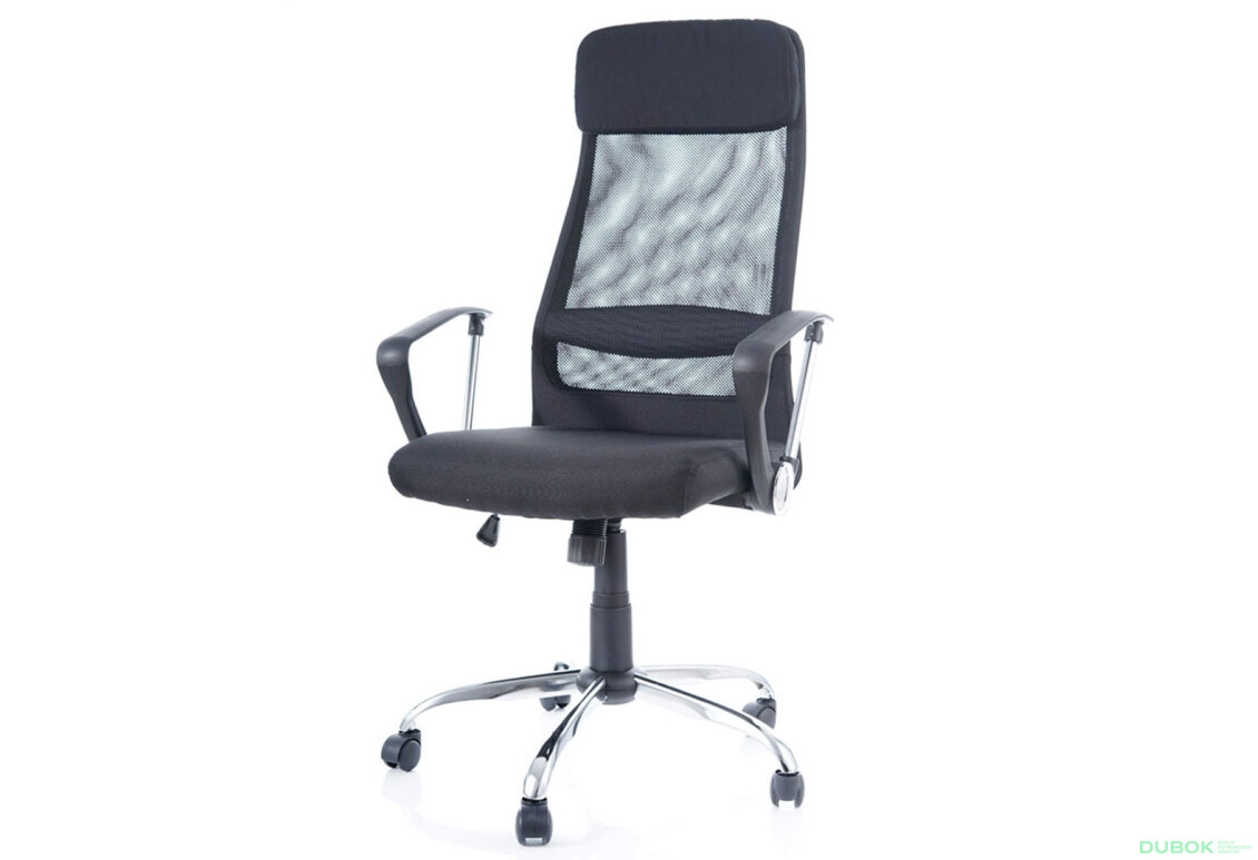 Otočné křeslo Q-345 černé