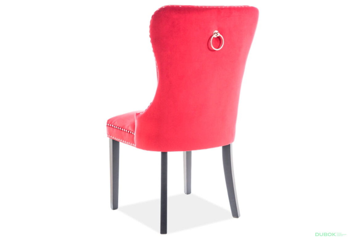 Obrázek 4 - Židle August Velvet kaštanový Bluvel 59, dřevo, černý