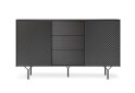 Obrázek 4 - Komoda KSZ144 2D černý + černý noha Raven