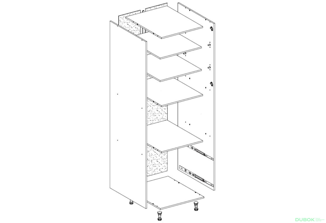 Korpus P 60 DŠ pro mikrovlnnou troubu (H-920) Favorit
