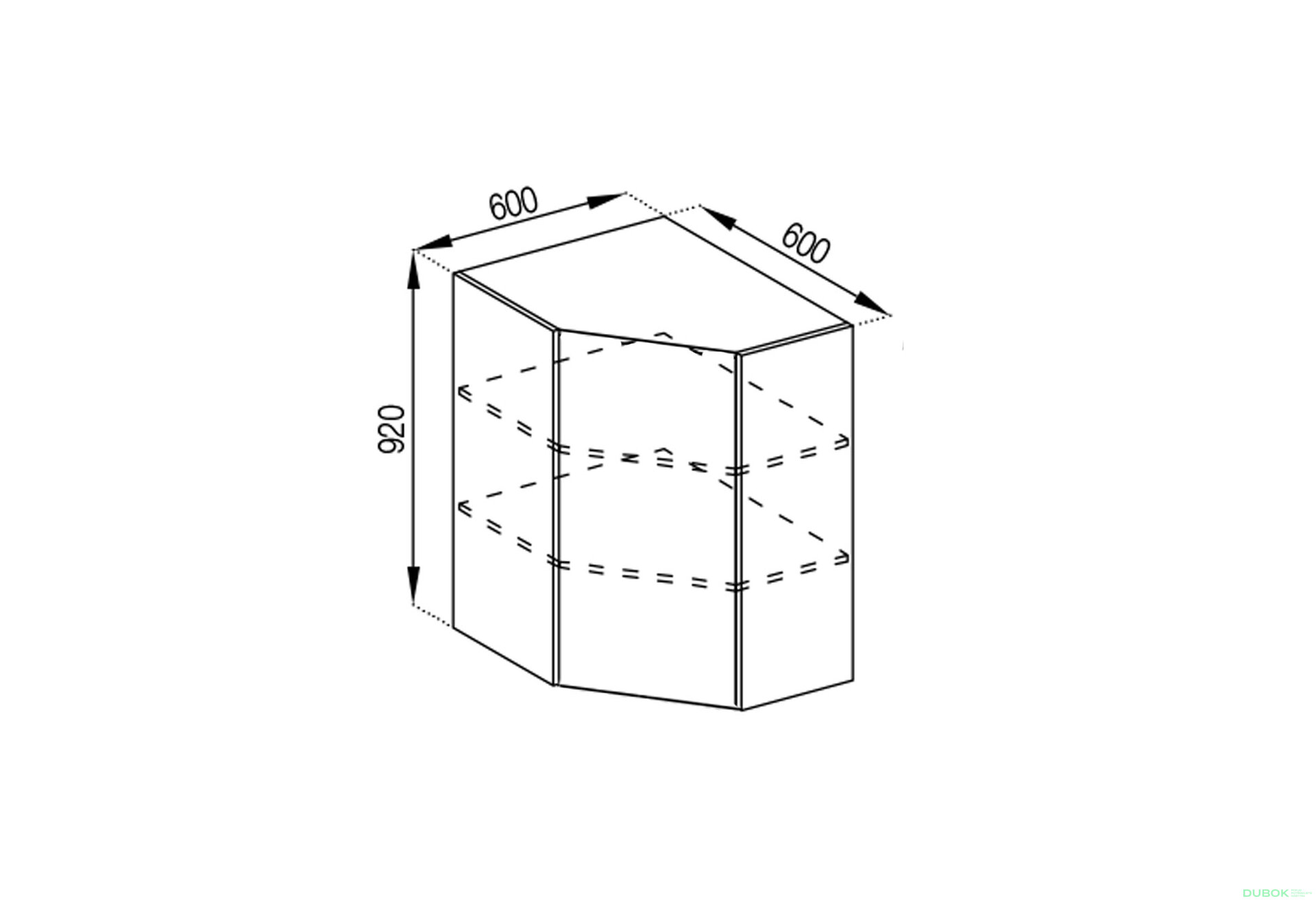 Obrázek 1 - Korpus V 60x60 (h-920)
