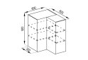 Obrázek 1 - Korpus V 60x60 přímý roh (H-920)