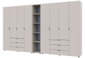 Obrázek 1 - Skříň osmidveřová s regálem Gelar 348.2 cm Kašmír
