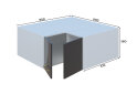 Obrázek 1 - Nástavec 90x90 Přímý roh (570) Liona