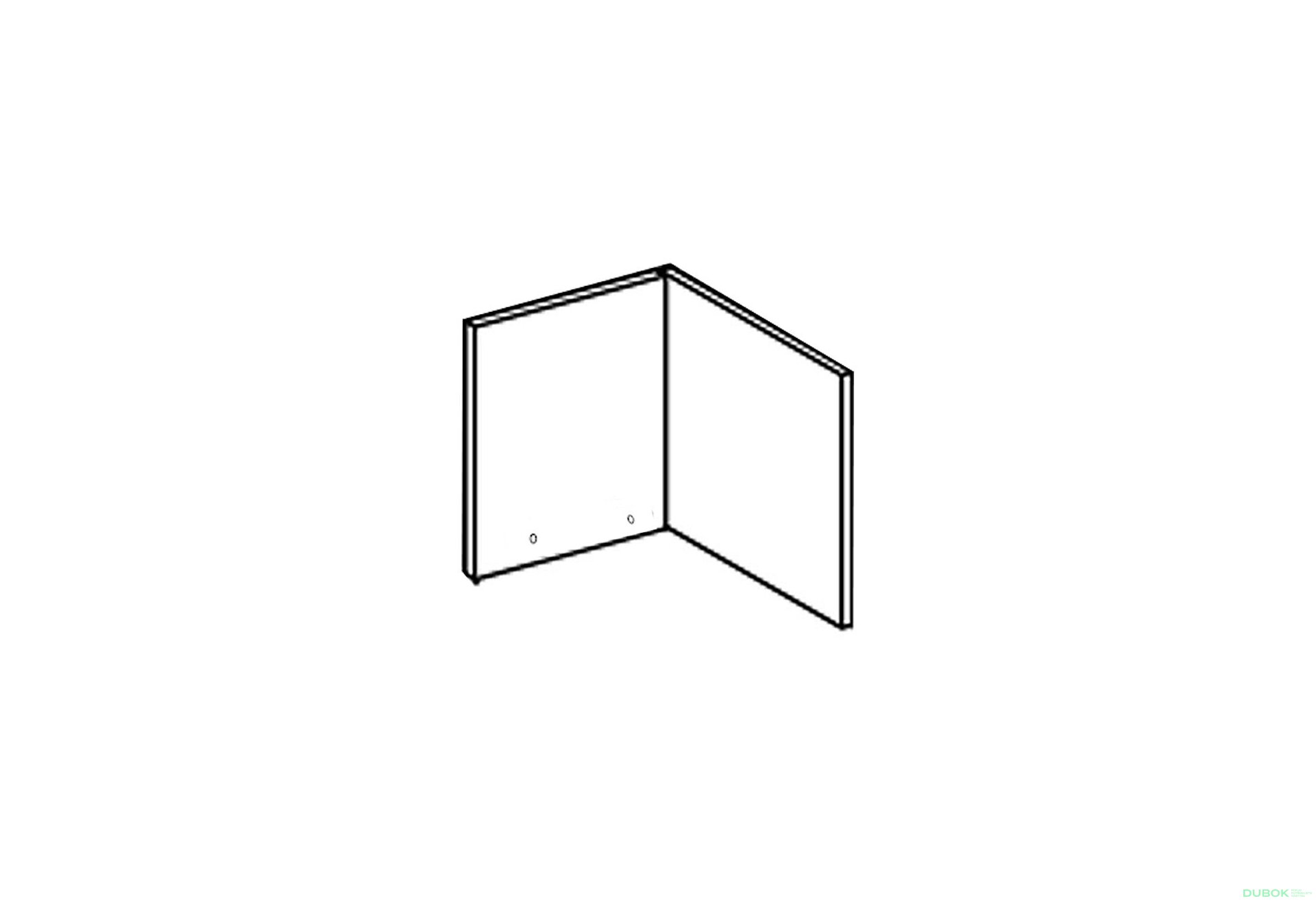 Obrázek 1 - Fasáda A 60x60 roh přímý (320) Liona