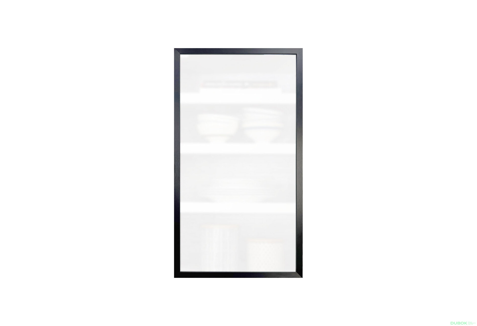 Obrázek 1 - Skleněná matná fasáda 713x296 (V30 h-720), rám černý kov