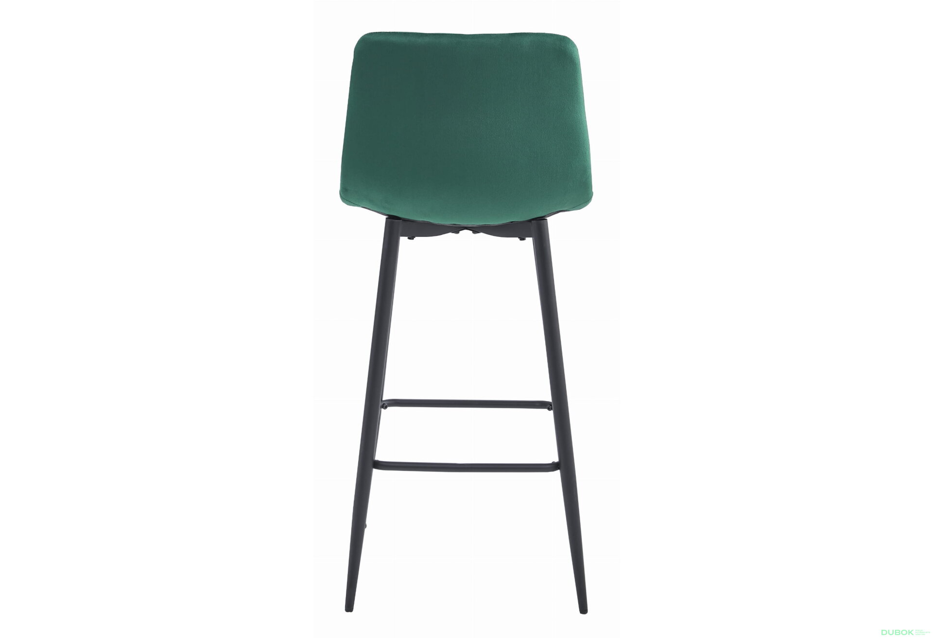 Obrázek 3 - Hoker POZZA - tmavě zelený samet / černé nohy x 1