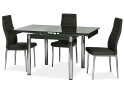 Obrázek 2 - Stůl GD-082 80(131)x80 černý / chrom