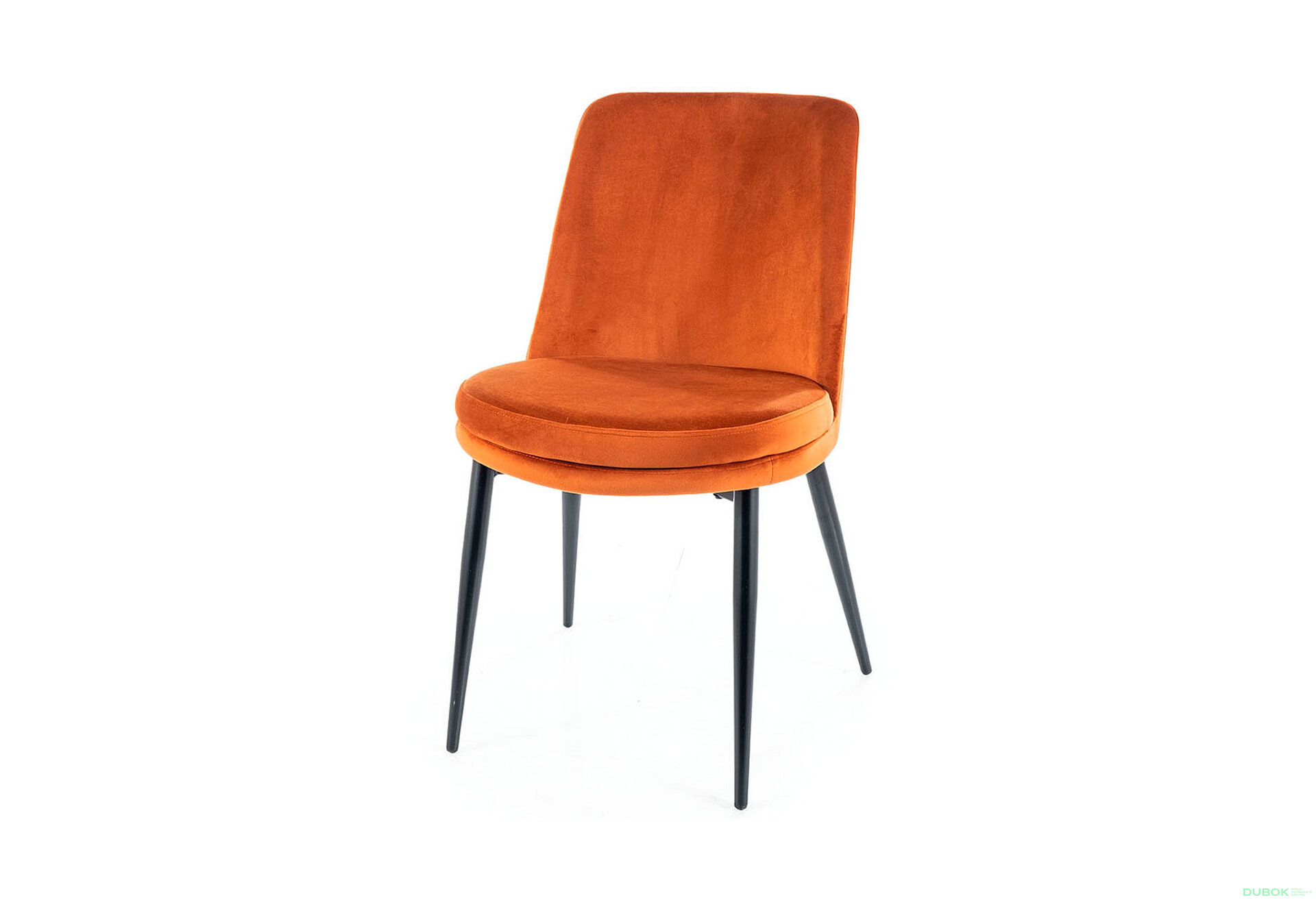 Obrázek 1 - Židle Kayla Velvet, skořice Bluvel 4215, kov černá matná