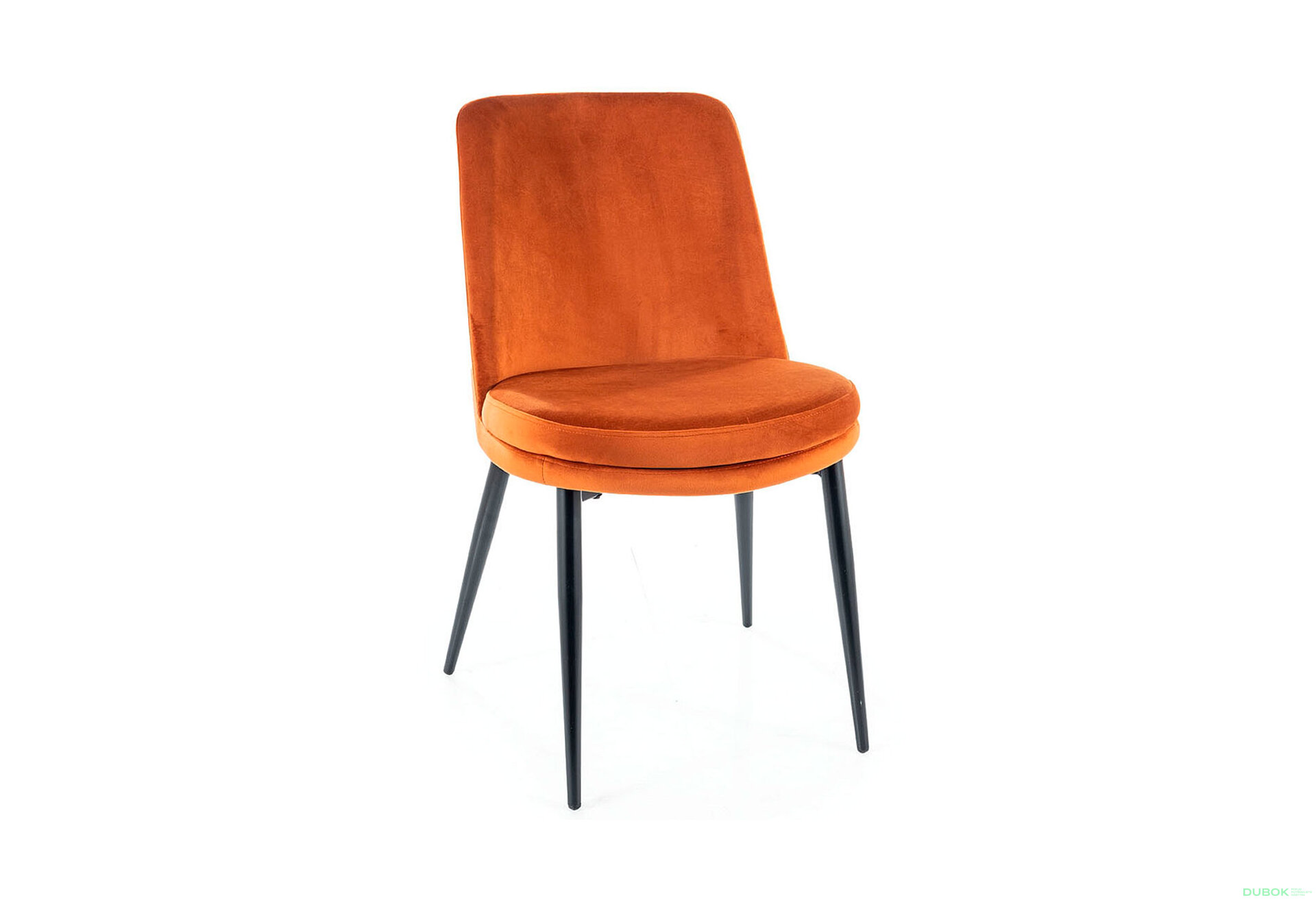 Obrázek 2 - Židle Kayla Velvet, skořice Bluvel 4215, kov černá matná