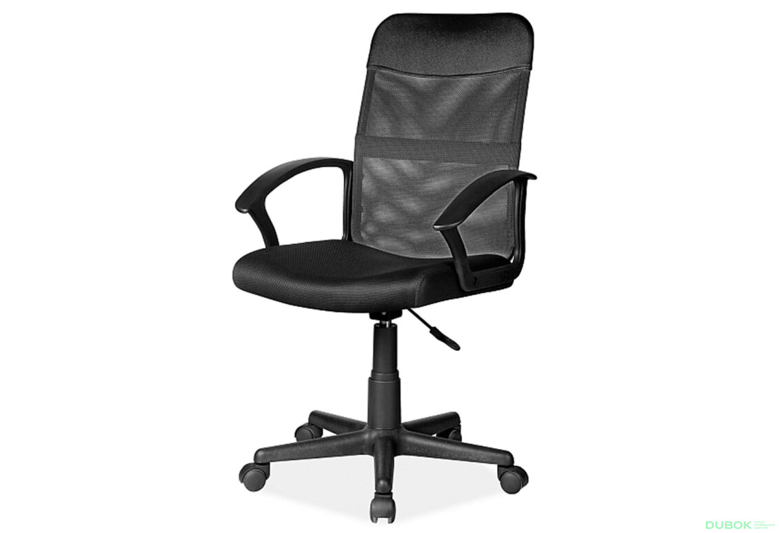 Otočné křeslo Q-702 černý