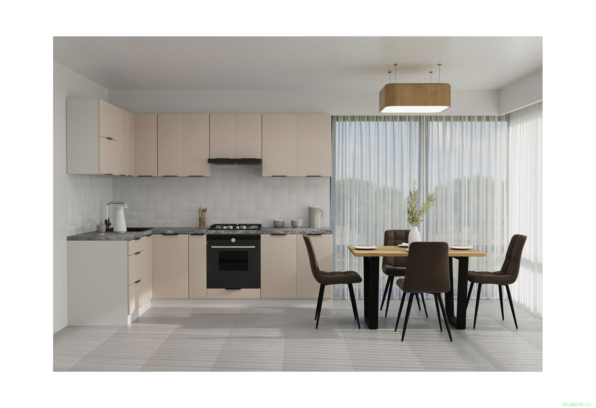 Obrázek 1 - Sada 1.6x2.6 béžový mat Flet Lux