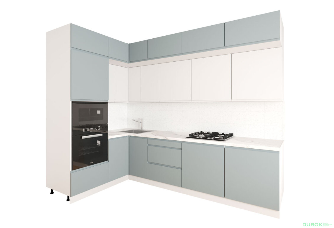 Obrázek 3 - Sada 1.6x2.8 k. bílá, f. šedá mat / bílá mat Interno Luxe