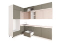 Obrázek 3 - Sada 1.6x2.8 b. bílá, f. tmavě šedá mat / béžová mat Interno Luxe