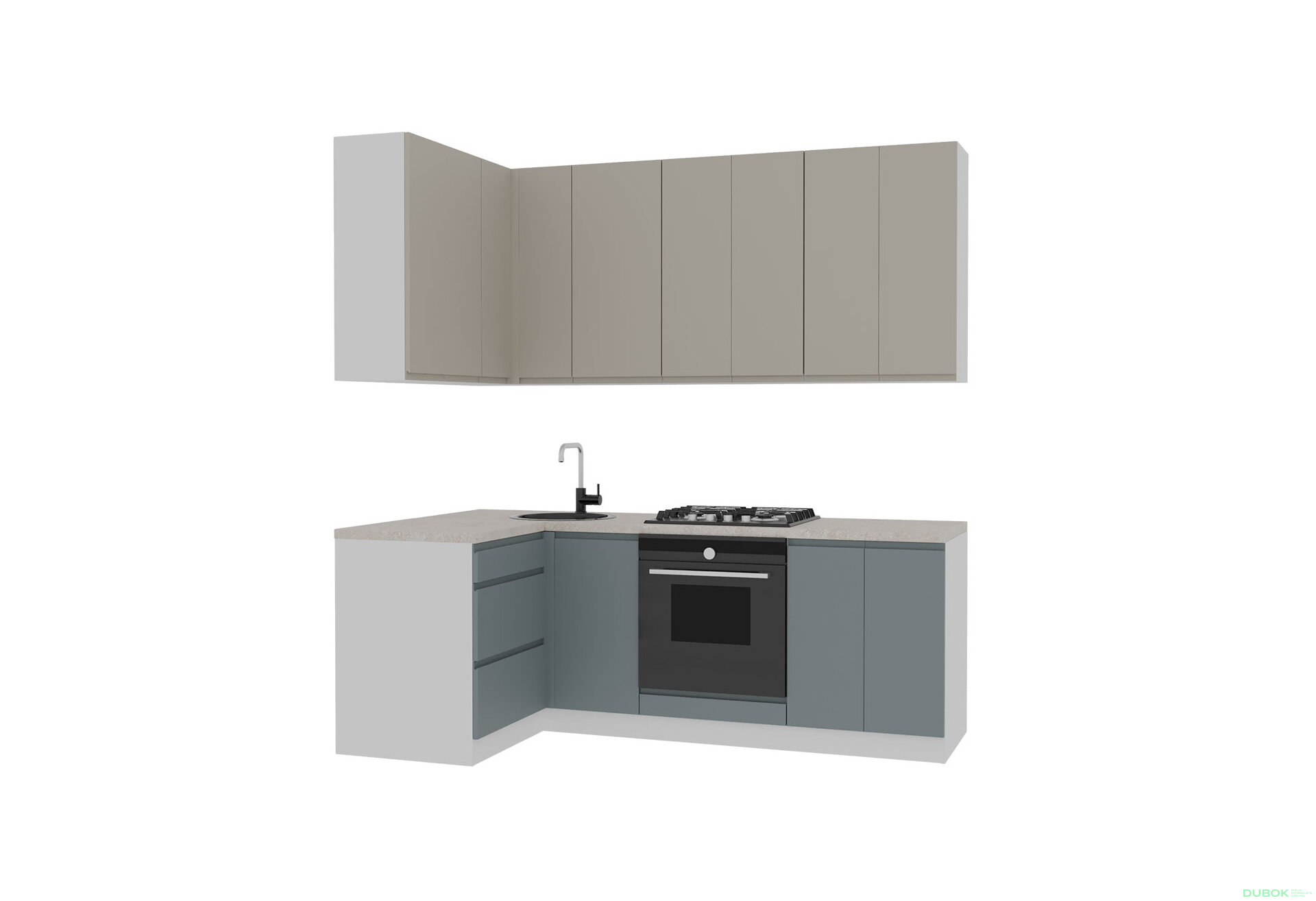 Obrázek 3 - Sada 2.2x1.2 bílá / béžová, šedá matná Interno Luxe
