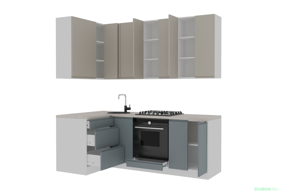 Obrázek 4 - Sada 2.2x1.2 bílá / béžová, šedá matná Interno Luxe