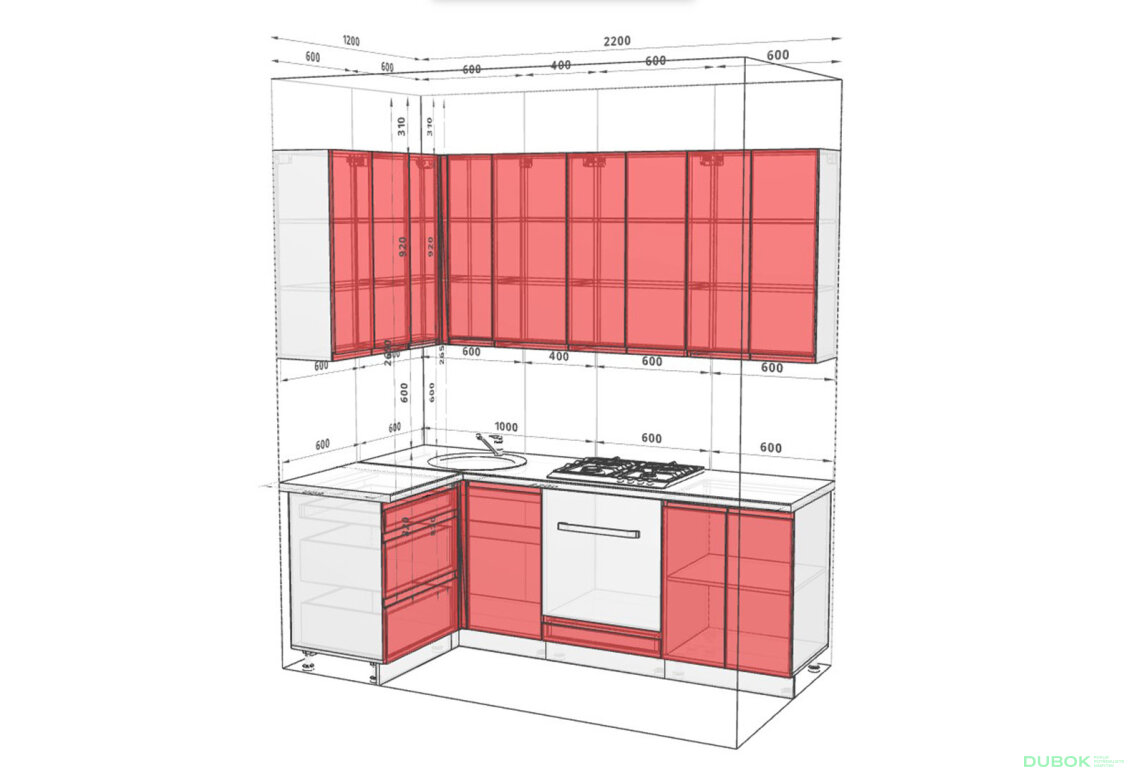 Obrázek 4 - Sada 2.2x1.2 bílá / modrá mat Interno Luxe