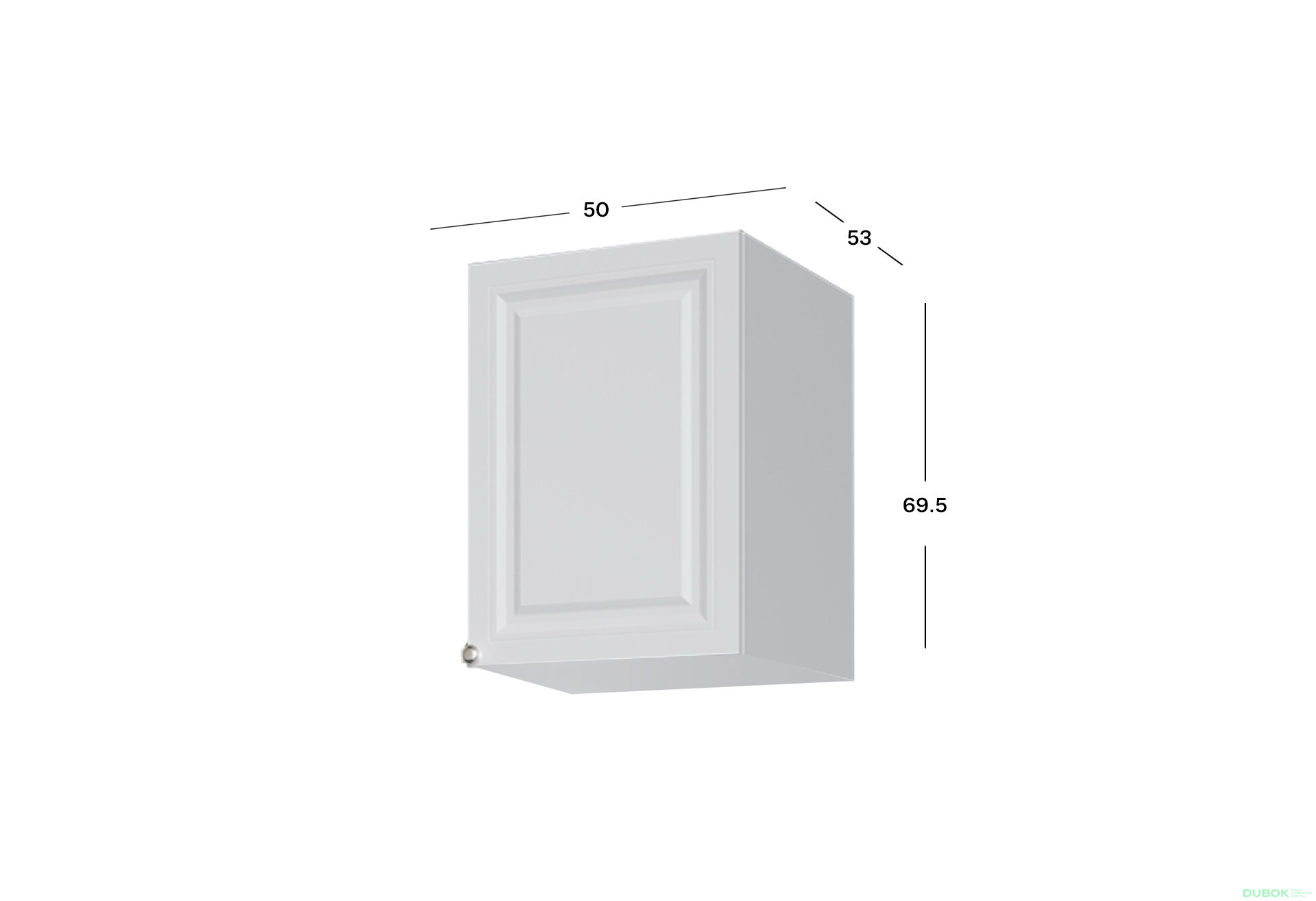 Obrázek 2 - Modul č. 12 + Fasáda F-500*695 V.1 / V.2 Bílá Madrid