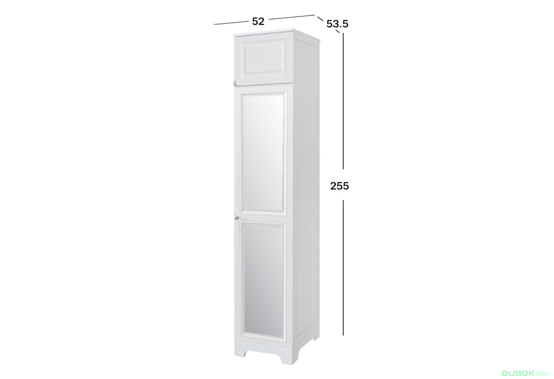 Obrázek 2 - Skříňka č. 1 / Zrcadlo V.2 + Antresol Madrid