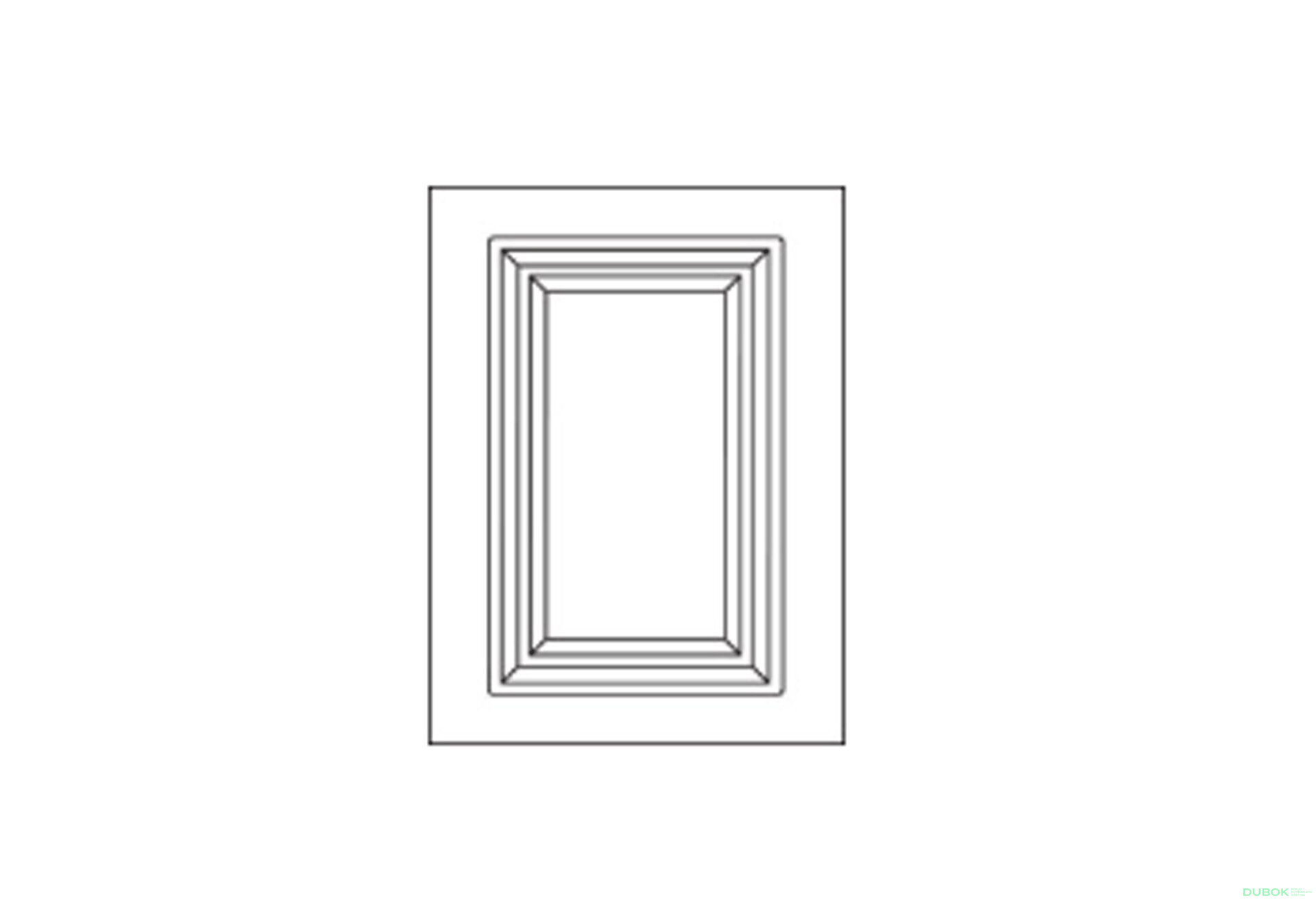 Obrázek 1 - Fasáda F-500*695 V.1 / V.2 Madrid Bílá
