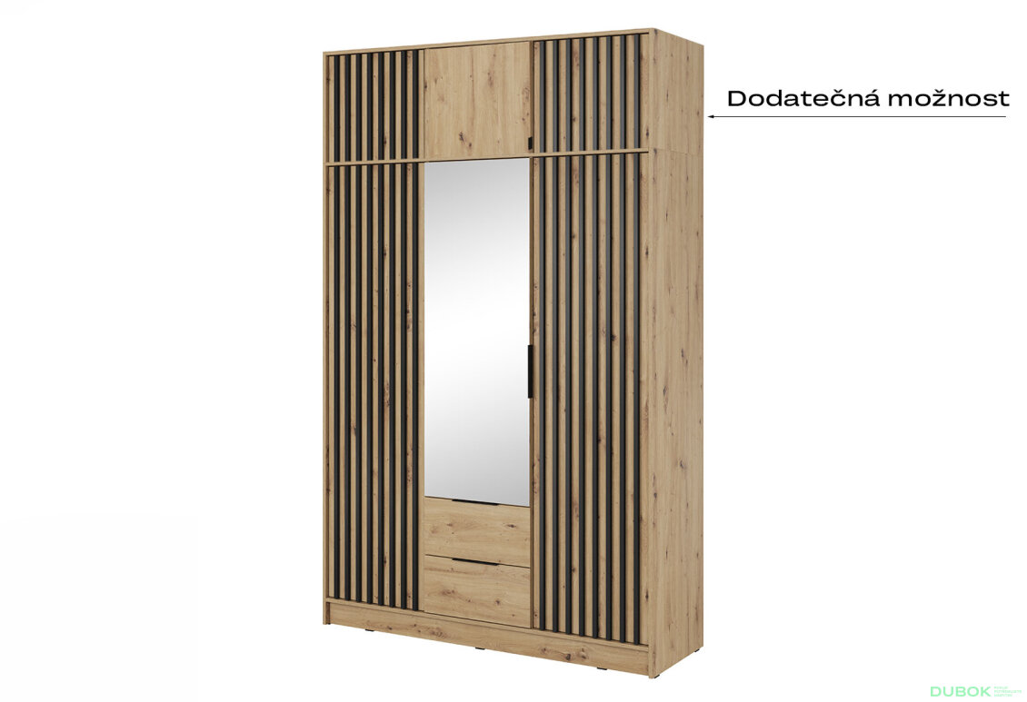 Obrázek 5 - Skříň 3D se zrcadlem artisan Nelly