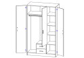 Obrázek 3 - Skříň se zrcadlem 3d2s bílá Kami